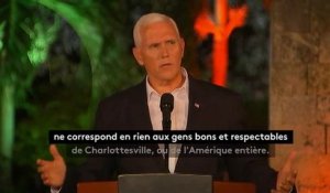 Charlottesville : les Etats-Unis n'ont "pas de tolérance pour la haine" de l'extrême droite, assure Mike Pence