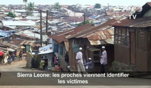 Sierra Leone: les proches viennent identifier les victimes