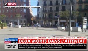 Attentat à Barcelone : deux morts, le conducteur serait retranché
