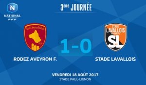 J3 : Rodez Aveyron Football - Stade Lavallois (1-0), le résumé