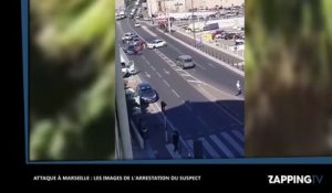 Marseille : Les images de l'arrestation du suspect qui a foncé dans des abribus (vidéo)