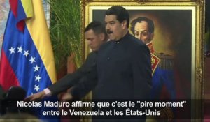 'Pire moment' entre le Venezuela et les USA, dit Maduro