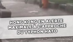Hong Kong en alerte maximale, à l'approche du typhon Hato