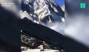 Les images de l'impressionnant glissement de terrain qui a fait huit disparus en Suisse