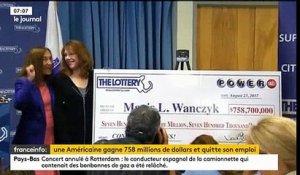 La gagnante de 758 millions de dollars à la loterie américaine s'exprime pour la première fois - Regardez