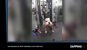 Une machine de sport déshabille une jeune femme en plein exercice ! (vidéo)