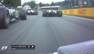 Grand Prix de Belgique - Le départ de Grosjean
