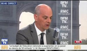 Blanquer: "Le budget de l'Éducation nationale va passer au-dessus de 50 milliards d'euros"