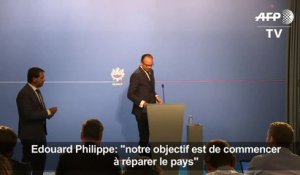 Philippe: "notre objectif est de commencer à réparer le pays"