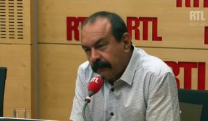 Philippe Martinez était l'invité de RTL le 30 août 2017r