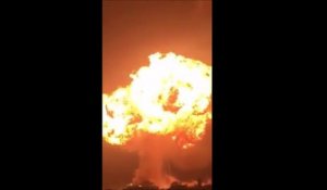 Spectaculaire explosion dans une station-service au Ghana