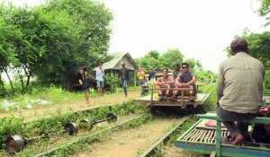 Le "train de bambou" menacé au Cambodge