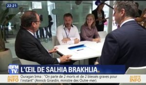 L'œil de Salhia - François Hollande évoque sa fondation "La France s'engage"