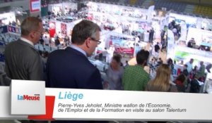 Talentum Liège: visite de Pierre-Yves Jeholet, Ministre wallon de l'Emploi
