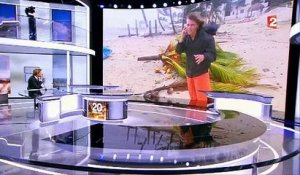 Ouragan: Regardez l'incroyable direct de l'envoyée spéciale de France 2 hier au 20h en pleine tempête