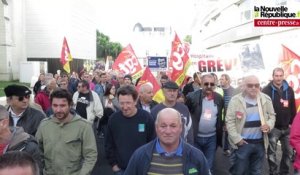 VIDEO. Châtellerault : la CGT mobilise contre Macron