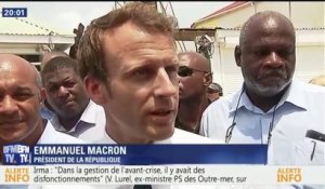Irma: "Les forces de sécurité ont fait le maximum de ce qu'ils pouvaient faire", dit Macron