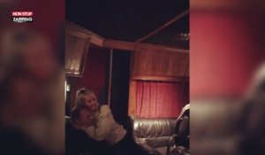 Johnny Hallyday de retour en studio, il partage un tendre moment avec Laeticia (Vidéo)