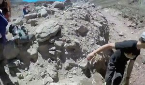 Des randonneurs piégés par un glissement de terrain impressionnant