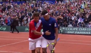 Coupe Davis : explosion de joie au stade de Lille après la qualification de l'équipe de France en finale