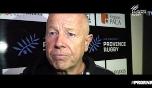 Provence Rugby / Rouen : la réaction de Richard Hill