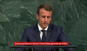 Changement climatique : l'accord de Paris "ne sera pas renégocié" affirme Macron devant l'ONU