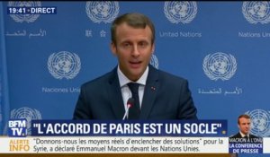 Syrie: pour Macron, Assad est un "criminel et devra être jugé"