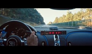 Bugatti Chiron 0-400-0 les images du record du monde de vitesse et freinage