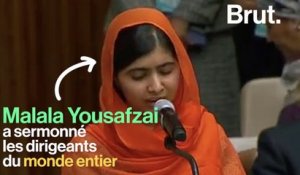 Malala sermonne les leaders du monde entier