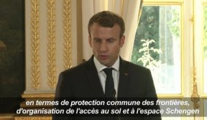 Emmanuel Macron a reçu Antonio Tajani à l'Élysée