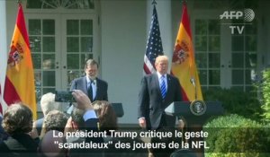 Trump critique le geste "scandaleux" des joueurs de la NFL