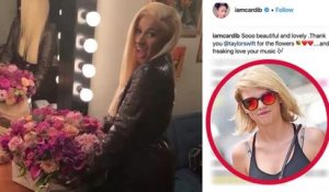 Taylor Swift Sends Flowers to Chart Topping Cardi B