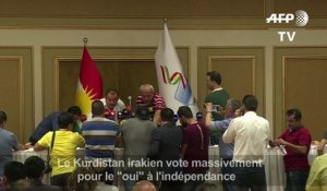Kurdistan irakien/référendum: plus de 92% pour le "oui"