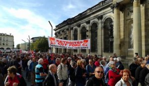 Bordeaux : les retraités manifestent