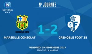 J9 : GS Marseille Consolat - Grenoble Foot 38 (1-2), le résumé