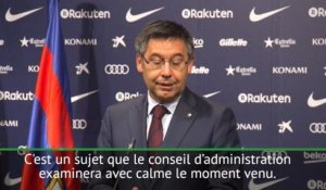 Référendum catalan - Bartomeu : "L'avenir de Barcelone en Liga n’est pas encore d’actualité"