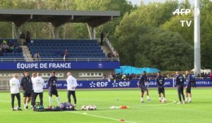Mondial-2018: les Bleus à Clairefontaine avant la Bulgarie