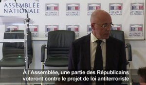 Projet de loi antiterroriste: "une erreur", estime Ciotti