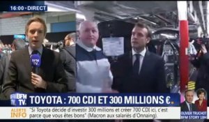 Usine Toyota d'Onnaing: Macron annonce la création de 800 postes dont 700 CDI