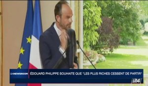 France: Édouard Philippe souhaite que "les plus riches cessent de partir"