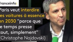 Paris veut interdire les voitures à essence en 2030 "parce que le temps presse tout, simplement"