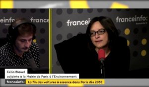 Fin des voitures à essence dans Paris dès 2030 : "Paris seul ne peut porter toute l'action" Celia Blauel