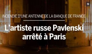 L’artiste performeur russe Pavlenski met le feu à la Banque de France
