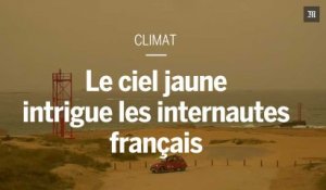 Le ciel jaune sur l'ouest de la France intrigue les internautes