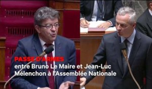 Passe d'armes entre Bruno Le Maire et Jean-Luc Mélenchon à l'Assemblée Nationale