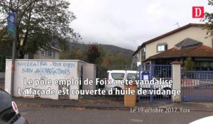 Le pôle emploi de Foix vandalisé le 19/10/2017