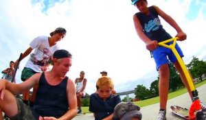 Ivre et défoncé à la beuh à seulement 8 ans dans un skatepark !