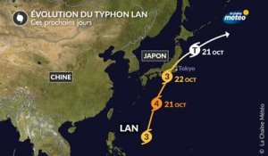 Le typhon Lan se dirige vers Tokyo