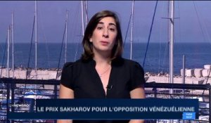 Le prix Sakharov pour l'opposition vénézuélienne