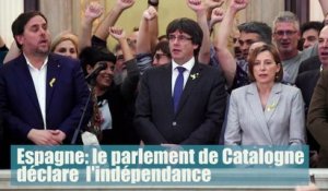 Espagne: le parlement de Catalogne déclare l'indépendance